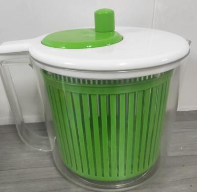 China PP+PS 5.7L Kitchen Fruit Vegetable Salad Plastic Spinner For Drying for sale