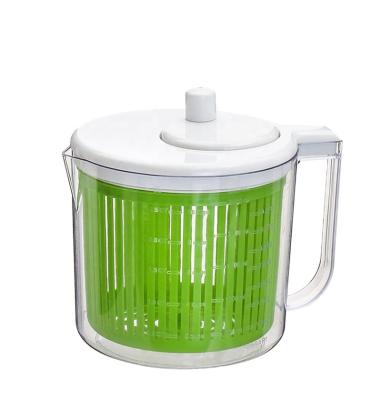 China PP+PS 2.5L Kitchen Fruit Vegetable Salad Plastic Spinner For Drying for sale