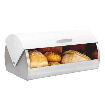 China Freshness Preservation Metal Kitchen Bread Box Food Storage Container Storage Box Bins for sale