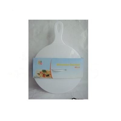 China Microwaveable white plastic saucepan with lid for sale