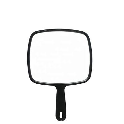 China Ps+mirror flat square mirror with plastic handle flat square mirror with plastic handle makeup mirror for sale