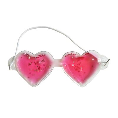 China Anti-Puffiness New Product Heart Shaped Gel Sleep Eye Mask for sale