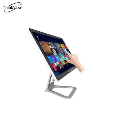 China White Touch Screen Case 23.8 Inch Touch Screen Computer With Support VESA All In One PC Built In WIFI for sale