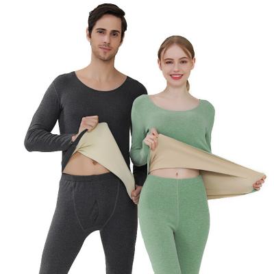 China Hot SaleMen's Plus Size Thermal Underwear And Pants Set Base Couple's VelvetThermal Double-Sided Underwear for sale