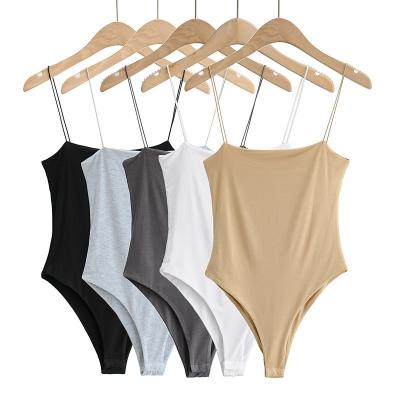 China Women's Jumpsuit Slim Sexy Low-cut Sexy Jumpsuit Women's Elastic Tight Camisole Thin Flat Mouth Spring Lingere And Elastic Band Strap Summer for sale