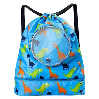 China Durable Kids Dry Bag Portable Backpack Gym Sports Pool Beach Wet Separated Swimming Gear Waterproof Bag for sale