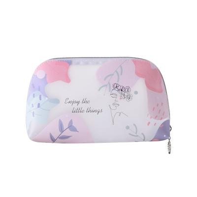 China Durable TPU Clear Zipper Bag Plastic Clear Makeup Bag , Waterproof Clear Cosmetics Bag for sale