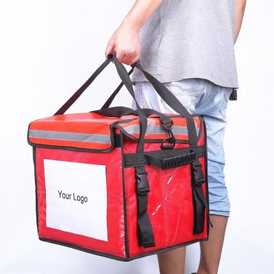 China Waterproof 48L Waterproof Durable motorcycle bag bike cooler lunch Food delivery bag for sale