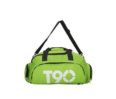 China Green Fashion Duffle Bag Duffel Bag With Shoe Compartment Sports Weekend Bag for sale