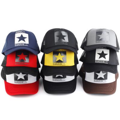 China JOINT New Design Printed Logo Australia 5 Panel Foam Mesh Classical Truckers Caps for sale