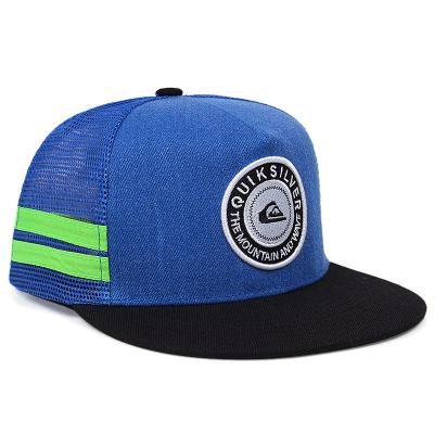 China 2 COMMON Well-designed Trucker Mesh 3D Stripes Embroidery Cap for sale