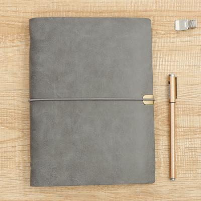 China 2022 calendar planner a5 soft cover leather magnetic custom agenda refill with pocket for sale