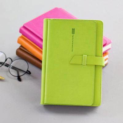 China Custom PU Leather Hardcover Notebook Diary Notebook with Card Holders and Pen Loop for sale