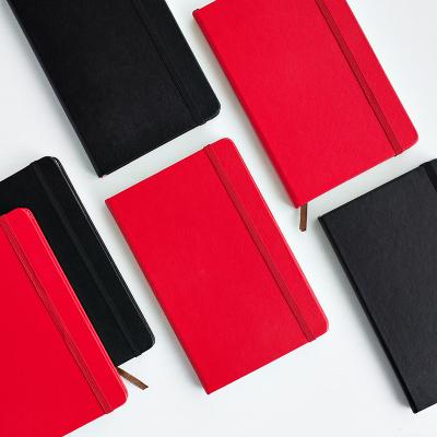 China Wholesale Fashion Design Hard Cover Notebook PU Leather Notebook Hard Cover Book Notebook With Pen Note Book for sale