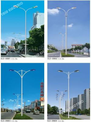 China 10Meter double arm city main road Q235 galvanization 100watt led street lights with powder spraying coating for sale