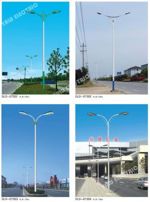 China outdoor train station 10M steel galvanized anti-corrsion LED double head street light with double arms for sale