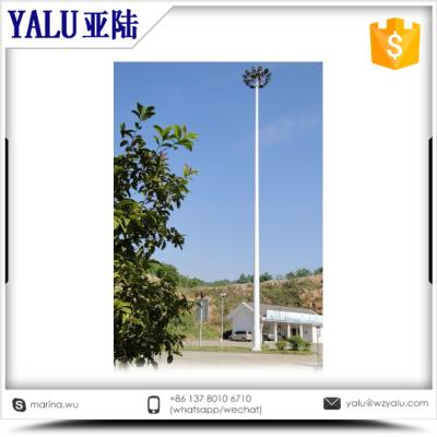 China 15m-45m Galvanized Q235 LED Football field high mast lighting with auto-lift system for sale