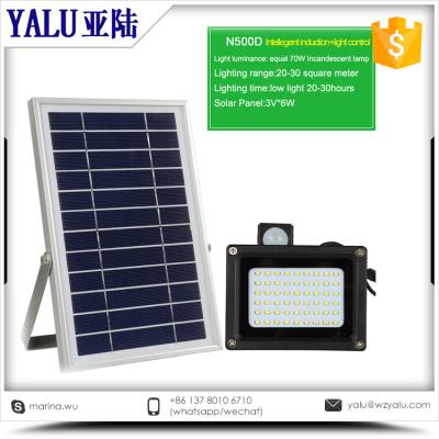 China 500D Outdoor Rechargeable IP65 waterproof street light solar led flood lighting for sale