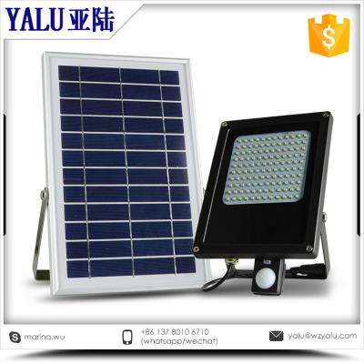 China N500E F motion sensor 120 leds solar power waterproof IP 65 solar street flood light for sale