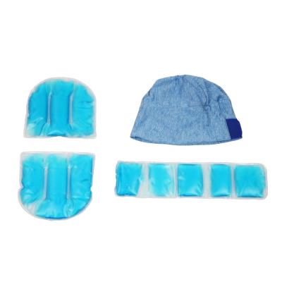 China Promotion Migraine Relief Ice Pack Cap Gel Head Ice Cap For Tension Headache Relief Hot Cold Wrap for sale