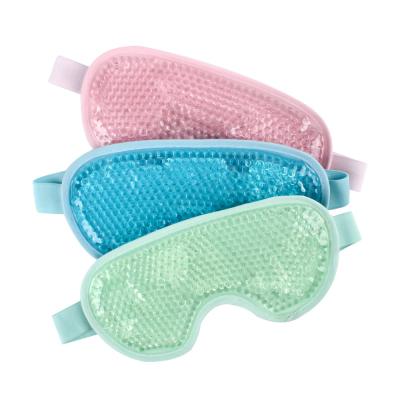 China Cooling Body Healthcare Reusable Eye Mask Gel Beads Eye Mask For Puffiness, Headache, Migrain Relief. for sale