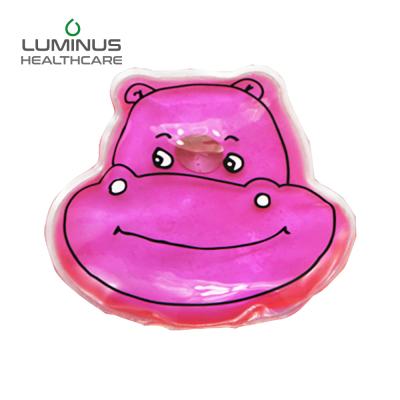 China Reusable Small Size Body Health Care Hippo Design Click Hand Warmer for sale