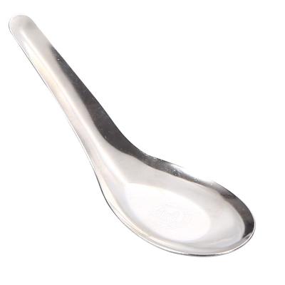 China Factory Supply 201 Stainless Steel Sustainable Flat Bottom Spoon Customizable Kids Spoon for sale