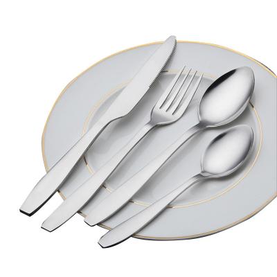 China Sustainable Wholesale Stainless Steel Dinnerware Sets Spoon Knife And Forking Western Dinnerware for sale