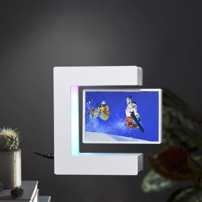 China Salon E Shape DIY Magnetic Levitation Floating Photo Frame for sale