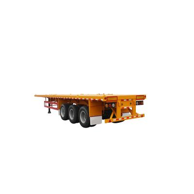 China 3 axles container semi trailers flatbed truck trailer China 40ft price for sale