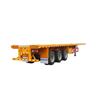 China Truck trailer best selling special low loader extendable flatbed semi trailer lowbed price for sale