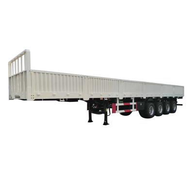 China Bulk Truck Trailer 3 Axle 13m Compartment Service Sidewall / Van Cargo Truck Semi Trailer for sale