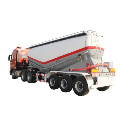 China Bulk Cement Tank Truck Trailer MOLEXI 50ton V Type Trailer 3axle Drive Ash Cement Bulker Silo Tanker Semi Truck Trailer for sale