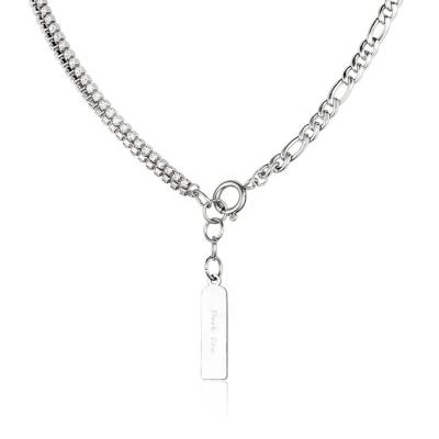 China FASHIONABLE Wholesale Stainless Steel Engraved Mixed Box Link Chain Necklace Pendant Jewelry for sale