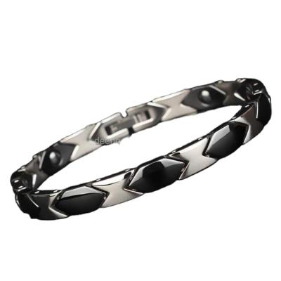 China Leisure/Energy Magnetic Bracelet Magnetic Healing Bio Sports Jewelry In Stainless Steel Health Bracelet for sale