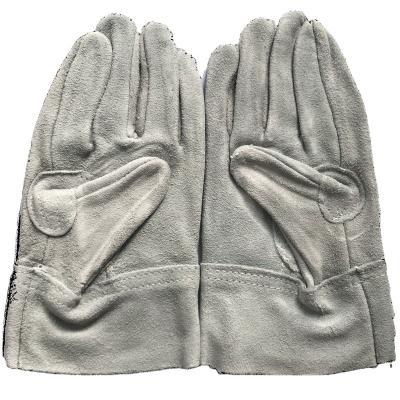 China Cow Made Hot Factory Anti-smashing New Split Leather Welding Gloves Men Work Working Labor Safety Leather Gloves for sale