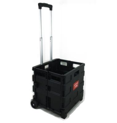 China Transoprt PP trolley container and iron carry trolley black light weight and flexible transport vehicle trolley used for transportation for sale