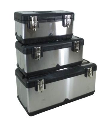 China Hard Stainless Tool Box Storage Sizes Two Three Colors Stainless and PP Tool Box S/M/L S/M/L for sale