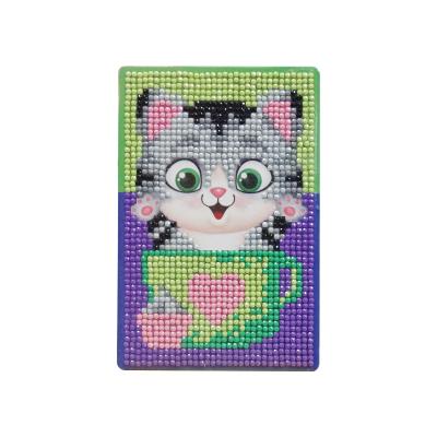 China Custom colorful kit 5D diamond painting kit cat gray diy diamond kit paper 5d full DIY Diamond Painting for sale