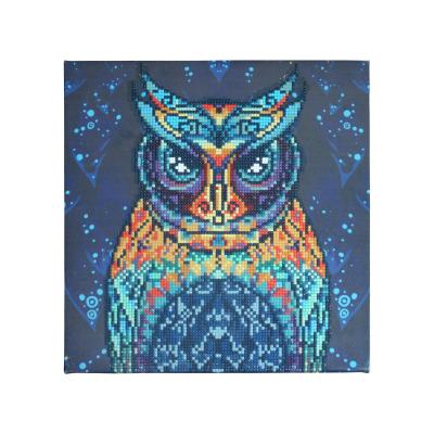 China Custom colorful 5D diamond painting kit owl paper 5d paper gray diy diamond board kits full DIY Diamond Painting for sale