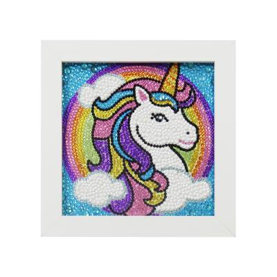 China 5D Diamond Painting Raibow DIY Diamond Board Gray Paper 5d Kit Custom Unicorn DIY Diamond Painting Kits Full for sale