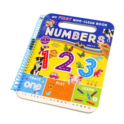 China Customized Kindergarten Fashion Design Books For Children To Learn Numbers Writing Books ZD163 for sale