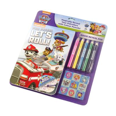 China School Home Office kids coloring notepad set best price and high quality color pencil stationery set for kids for sale