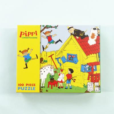 China Cartoon Toy Custom Promotional Gifts Kids Toy OEM 100pcs DIY Children's Educational Puzzle for sale