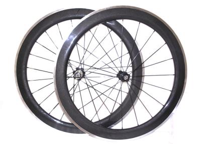 China 23MM de Wielen van de Breedtekoolstof met het Spoor van de Aluminiumrem, de Klinknagel Wheelset van de V-vormlegering  Te koop