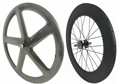 China 3k Volledig de Koolstofstaand vistuig Wheelset 700c van /12k met het Aangepaste Schilderen Te koop