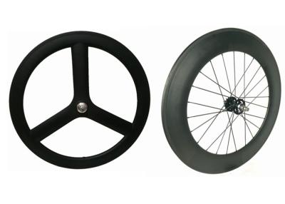 China 3k / 12k het beëindigen van de Fiets van het Koolstofspoor rijdt Trispoke 23MM Breedte Antislip voor Regenachtige Dagen Te koop