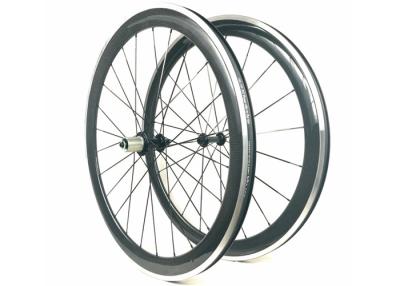 China rijdt de Glanzende de Koolstoflegering van 700C 3K Klinknagel 50MM Hub 20/24H van Powerway R13 Te koop