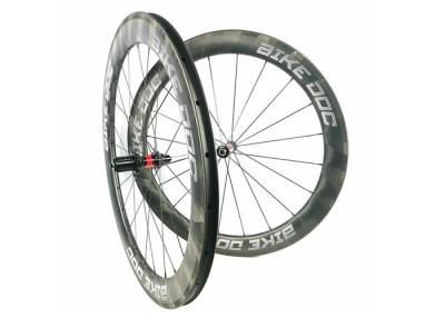 China 60mm Carbon Composite Bike 1470g Tubeless Clincher Bicycle Wheel Decals 700C Te koop