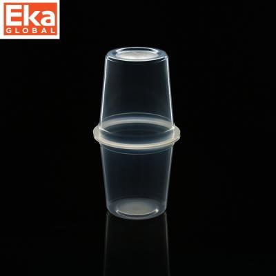 China Disposable High Barrier PP Juice Ice Cream Plastic Cup Yogurt Cups Plastic Cup For Fruits for sale